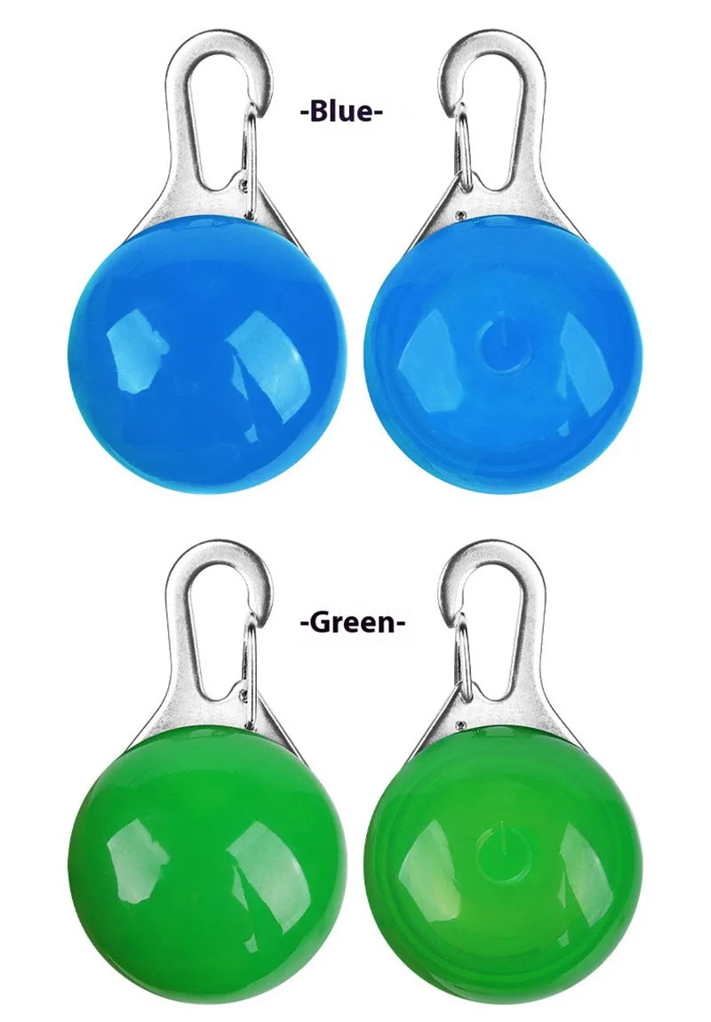 Led Luminous Dog Cat Collar Glowing Pendant Pet Leads Glow Accessories Bright Necklace Luminous Collar Night Safety Decoration