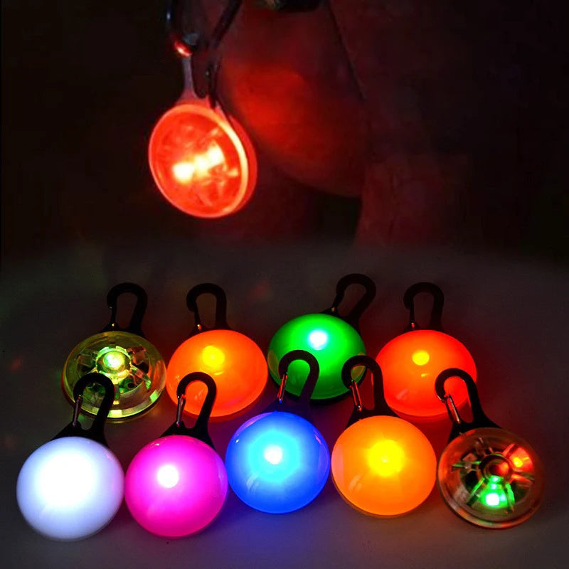 Led Luminous Dog Cat Collar Glowing Pendant Pet Leads Glow Accessories Bright Necklace Luminous Collar Night Safety Decoration