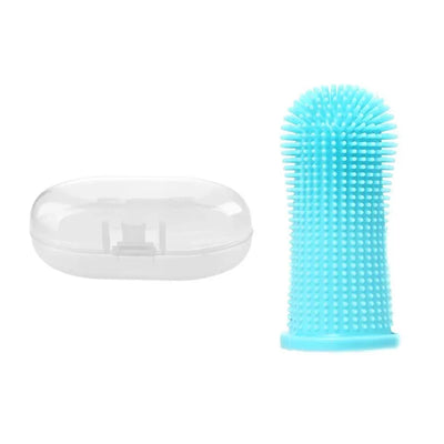 Pet Finger Toothbrush Cleaning Products for Cats and DogsOral Cleaning ToothbrushesSilicone Bristles