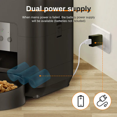 2L Pet Feeder Timing Smart Automatic Dog Pet Feeder For Cats Dog Button WIFI APP Intelligent Dry Food Dispenser Dog Bowl