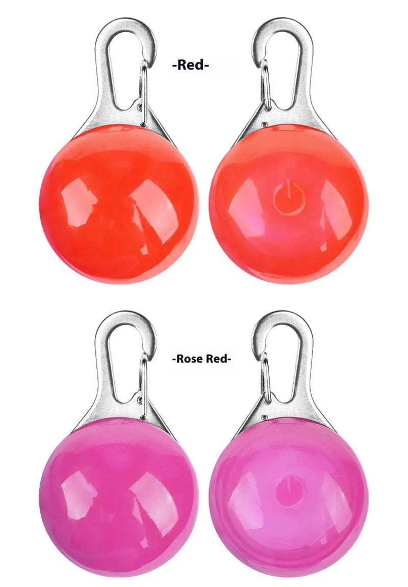 Led Luminous Dog Cat Collar Glowing Pendant Pet Leads Glow Accessories Bright Necklace Luminous Collar Night Safety Decoration