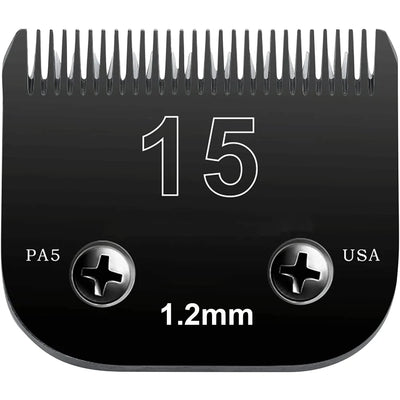 Black Detachable Pet Dog Grooming Clipper Stainless Steel Blades Set,Compatible with Andis,Oster A5,Wahl KM10 Series Clippers