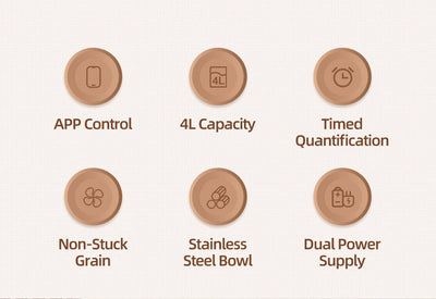 ROJECO Automatic Cat Feeder Pet Smart WiFi Cat Food Kibble Dispenser Remote Control Auto Feeder For Cat Dog Dry Food Accessories